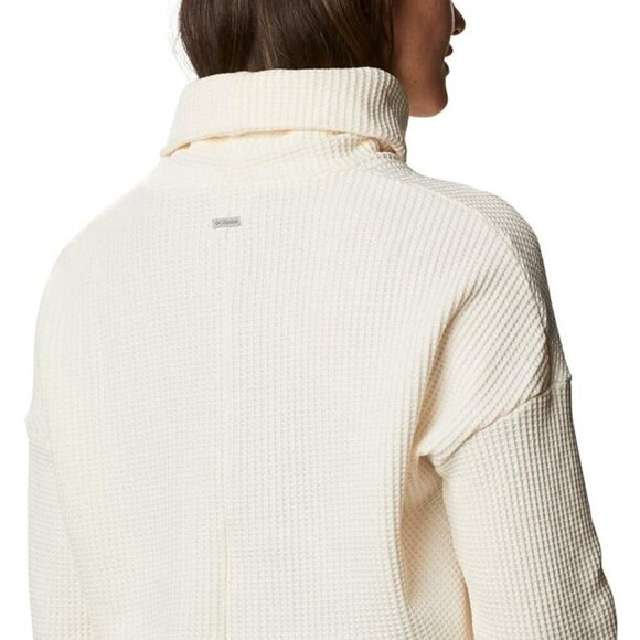 Columbia Chillin Fleece Waffle Weave‎ Pullover Cozy Comfort Athleisure  Size S - Picture 1 of 12
